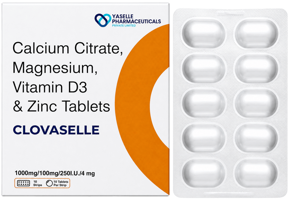 Calcium Carbonate 500 mg + Vitamin D3 250 IU + Vitamin K2-7 45 mcg Tablets