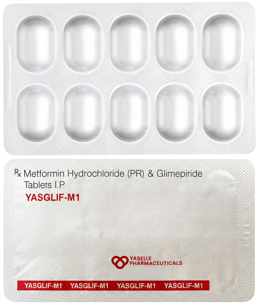 Metformin 500 mg + Glimepiride 1 mg (Tab)