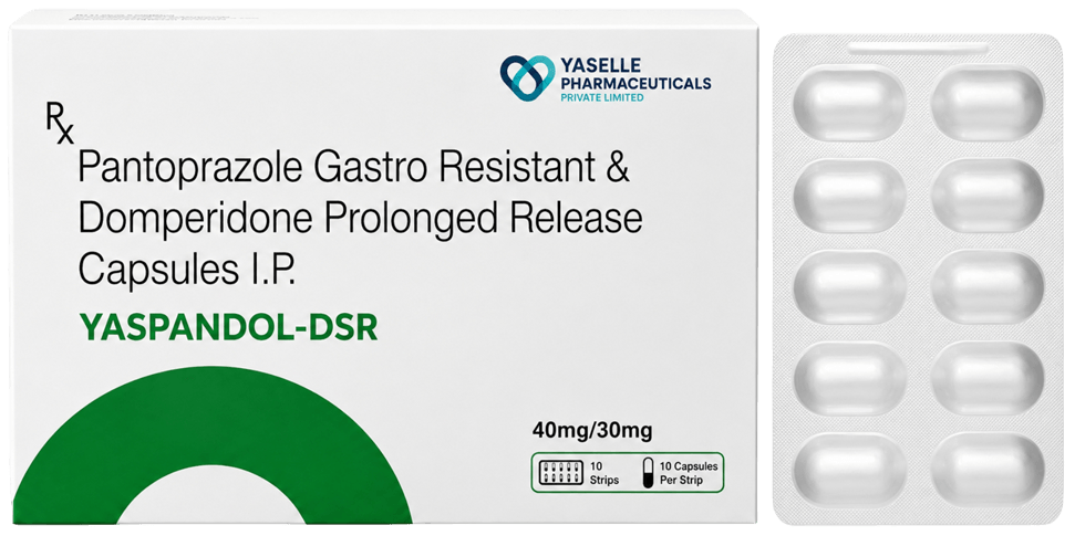 Pantoprazole 40 mg + Domperidone 10 mg (Tab)