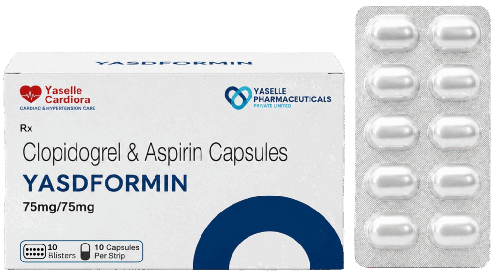 Clopidogrel 75 mg + Aspirin 75 mg (Tab)